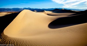 Form and shadow. Mesquite Flat Dunes. Death Valley NP