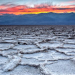 Badwater salt polygon formations.