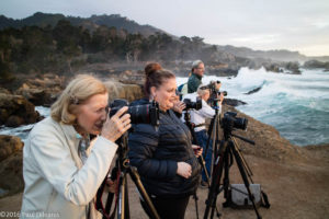 The large surf provided an exciting afternoon of photography during the workshop.